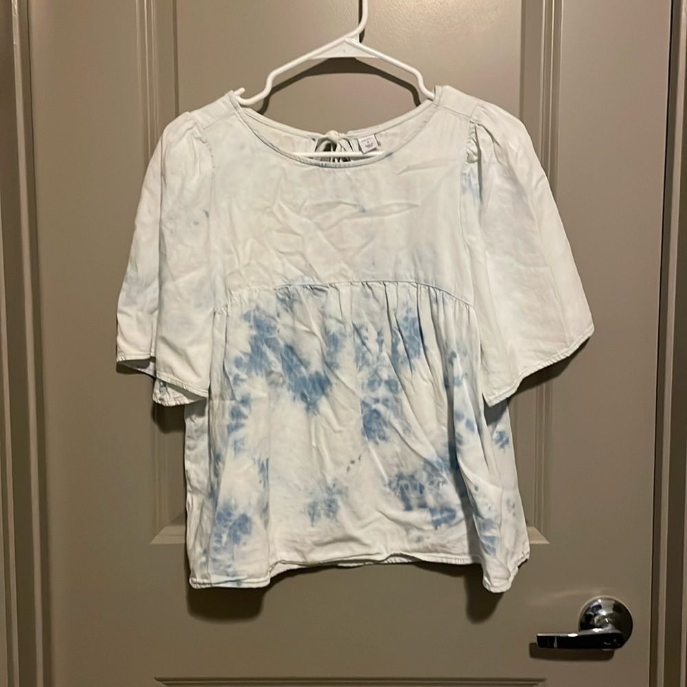 Denim Babydoll Top